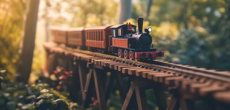 steam train in the countryside