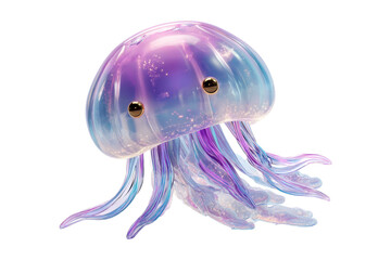 Colorful jellyfish underwater scene