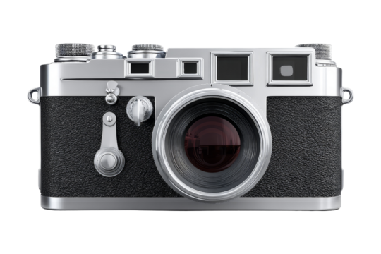 Studio photo of vintage camera