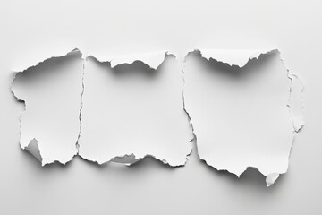 white paper ripped message background
