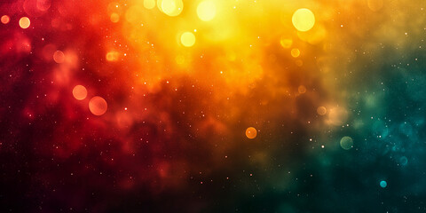 A colorful background with a lot of stars and a red circle in the middle