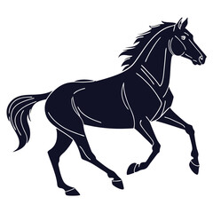 Obraz premium horse silhouette vector
