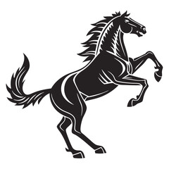 horse silhouette vector