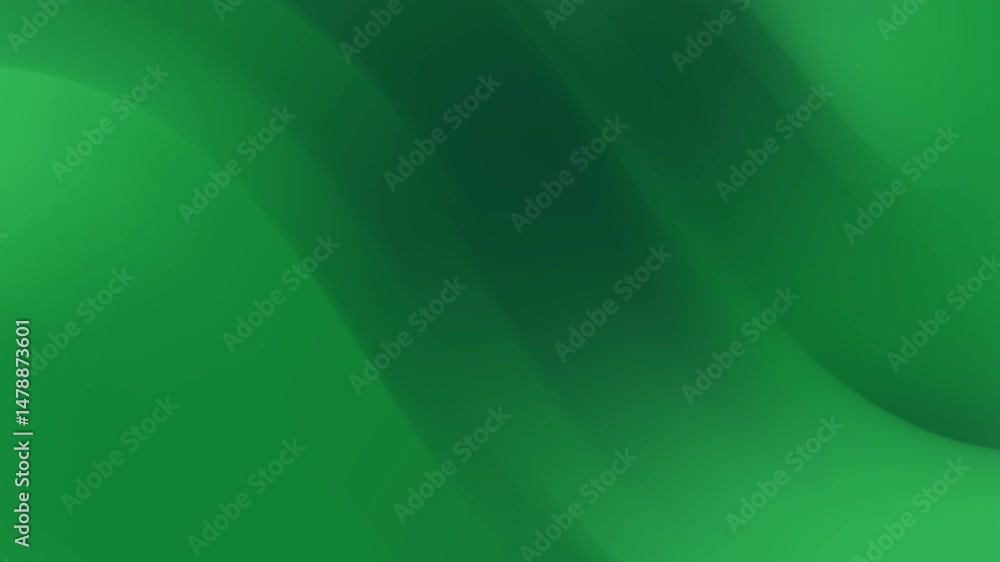 Poster abstract smooth wavy green gradient background animation
