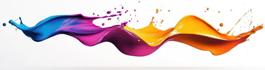 Fototapeta premium Vibrant Liquid Splatter