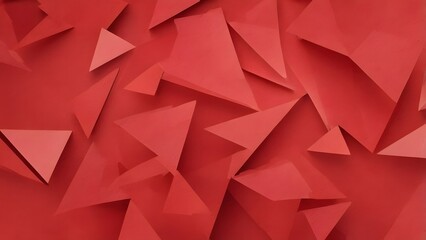 Naklejka premium Red Abstract Geometric Background with Triangle Shapes