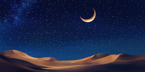 Fototapeta premium Desert Night Sky (2)