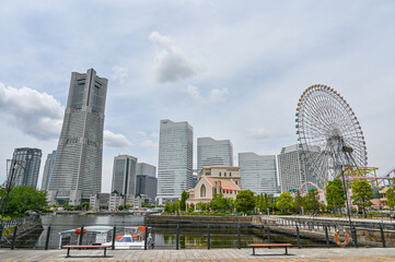 神奈川県横浜市の都市風景