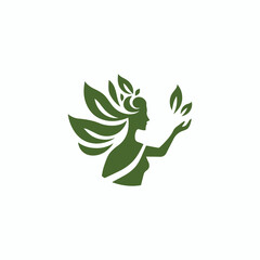Nature goddess logo