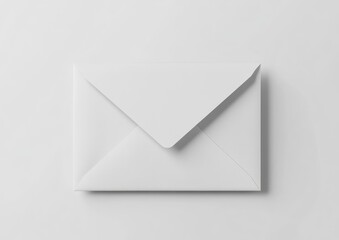 Blank white envelope on a plain background (1)