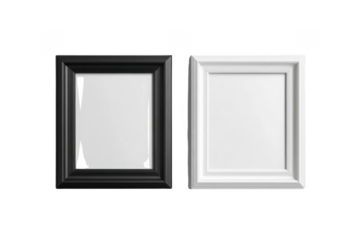 contrast of framed monochrome wall art with home decor