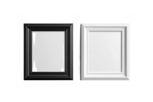 contrast of framed monochrome wall art with home decor
