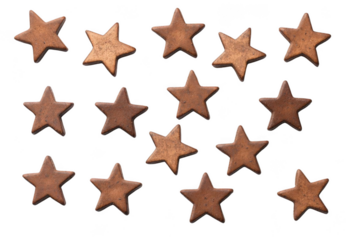 Stars Pattern Creates an Unique Texture with brown color and star background