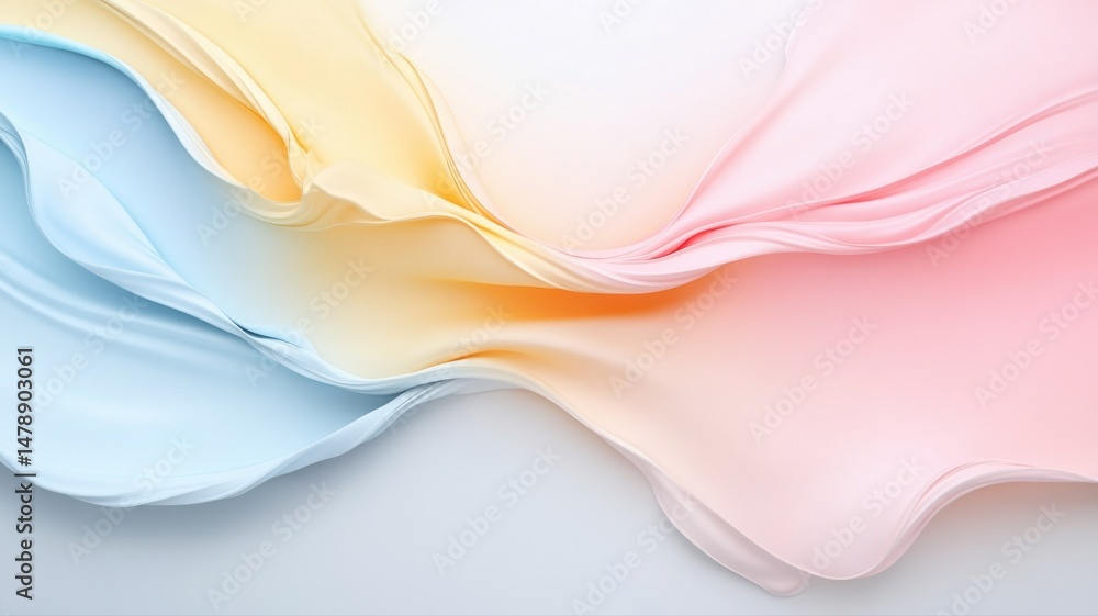 Poster abstract pastel color gradient flow background abstract background gradient flow texture blue pink