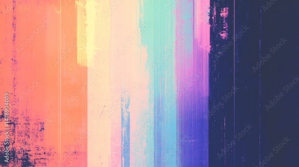 Aufkleber bright colors blend in this abstract artwork, creating an intriguing visual experience that captures