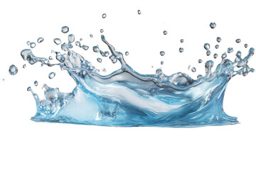 Experience Water Splashing with Freshness Concept and Aqua Theme and Relaxation