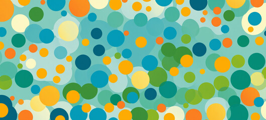 colorful abstract circles confetti party background