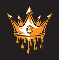 golden crown vector illustration