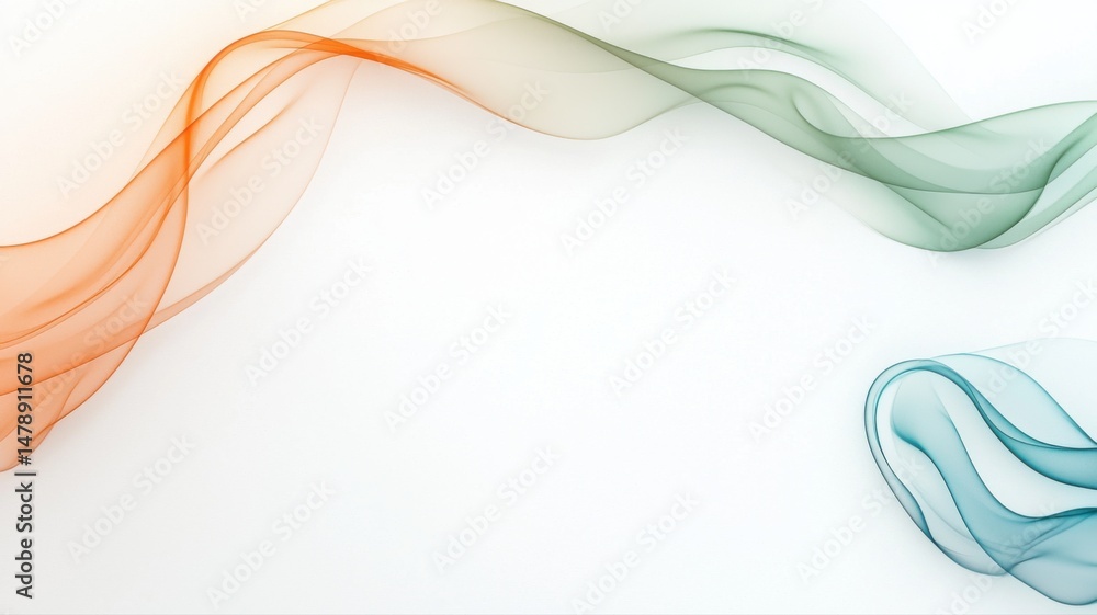 Poster abstract gradient flowing lines on white background background gradient white fluid smoke wave line