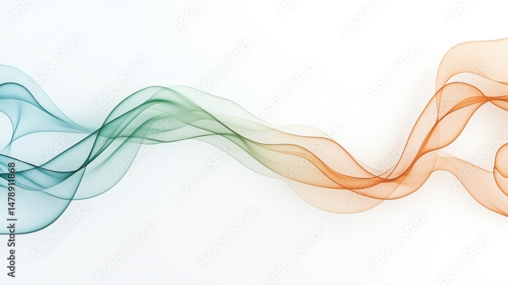 Poster abstract wavy smoke-like gradient lines background abstract gradient background wave line smoke flow