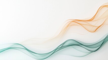 Fototapeta premium Abstract Orange and Teal Gradient Smoke Waves Background background gradient orange teal smoke wave