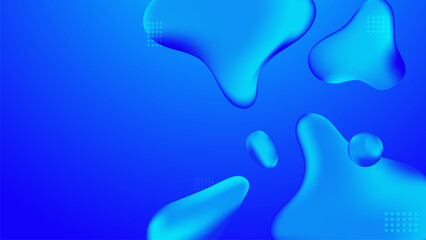 Gradient Fluid  Liquid Shapes Background 