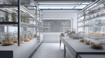 Futuristic Indoor Hydroponic Farm: A Glimpse into Advanced Agriculture