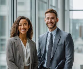 Three Business Professionals Smiling in Office is a high-quality stock photo concept ideal for business, lifestyle, education, advertising, and editorial use.