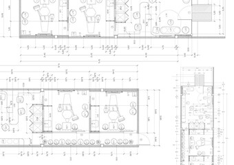 Floor plan designed building on the drawing.