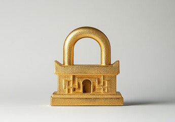 Ornate Golden Padlock