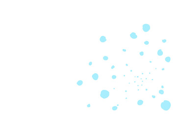 水色の水玉模様が並ぶ背景素材