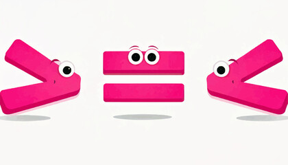 Fun Greater Than Icon for Kids Education