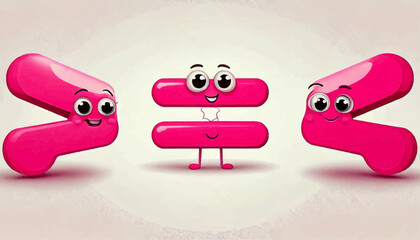 Fun Greater Than Icon for Kids Education