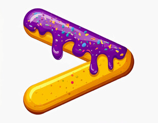 Candy-Coated Math Symbols Collection – Greater Than