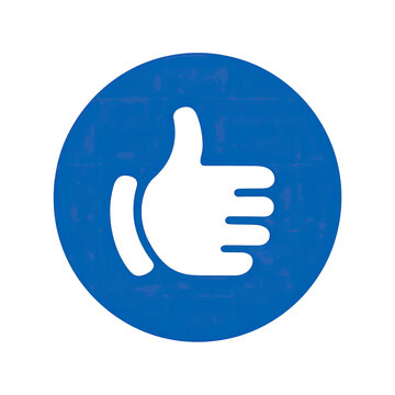 recommend clip art: Blue Circle Thumbs Up Icon on Transparent Background