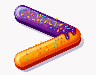 Candy-Coated Math Symbols Collection – Greater Than