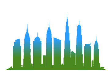 Dubai city skyline
