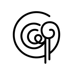 Hindu holy name Shree calligraphy design in Devanagari script 