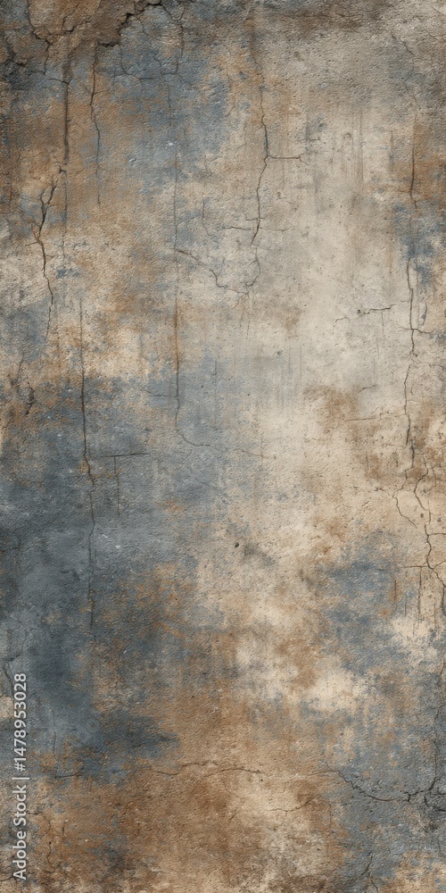 Poster Abstract textured surface with earthy tones and intricate patterns creates a sense of depth and dimension in a unique design