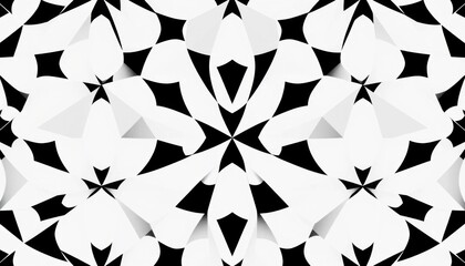 Monochrome Geometric Pattern Design with Bold Contrast and Repeated Elements