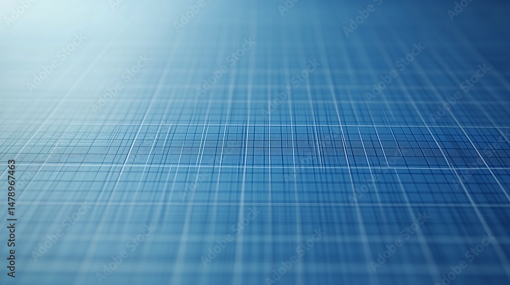 Aufkleber architectural graph paper background - millimeter grid minimalist style - perfect for technical draw