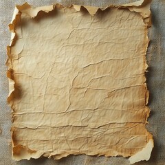 Vintage Antique Old Paper Sheets - Ripped Edges with Subtle Texture - Copy Space for Text and Overlays
