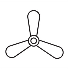 Obraz premium Fan icon outline vector
