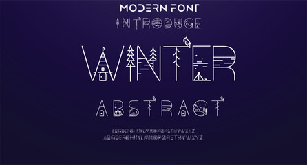 Creative modern urban alphabet font. Digital abstract moslem, futuristic, fashion, sport, minimal technology typography. Simple numeric vector illustration