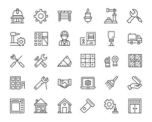 Minimalist Vector Icons for DIY Crafts and Website Design Projects