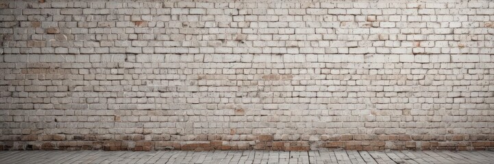 Obraz premium Aged white brick wall, heavily textured, grunge aesthetic , stone, wall, space