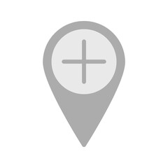 Obraz premium Add Location icon vector image. Suitable for mobile apps, web apps and print media.
