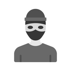 Bandit icon vector image. Suitable for mobile apps, web apps and print media.
