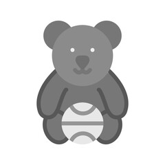 Bear Performing icon vector image. Suitable for mobile apps, web apps and print media.