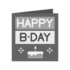 Birthday Card icon vector image. Suitable for mobile apps, web apps and print media.